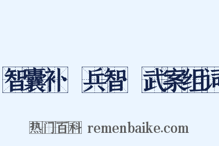 智囊补·兵智·武案组词是什么意思的图片